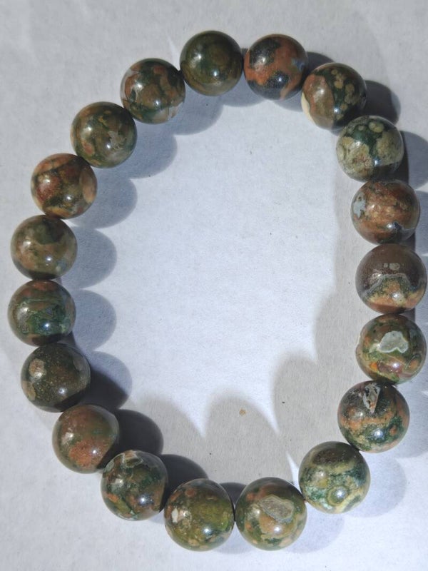A39 Rhyolite bracelet 10mm beads