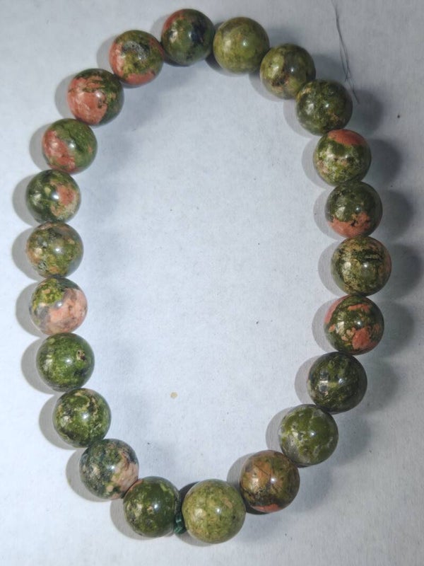A42 Unakite bracelet 8mm beads