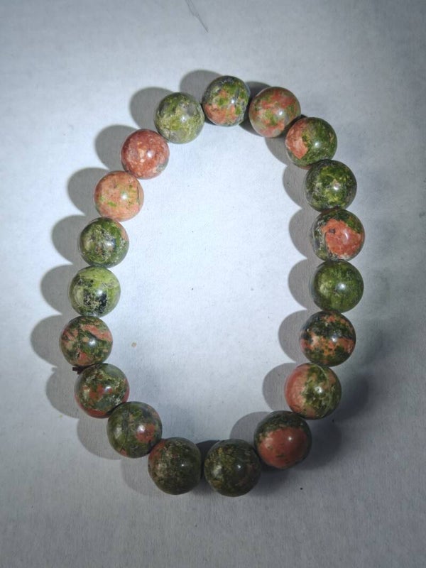 A41 Unakite bracelet 10mm