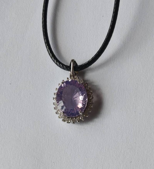 B36 Amethyst S925 pendant