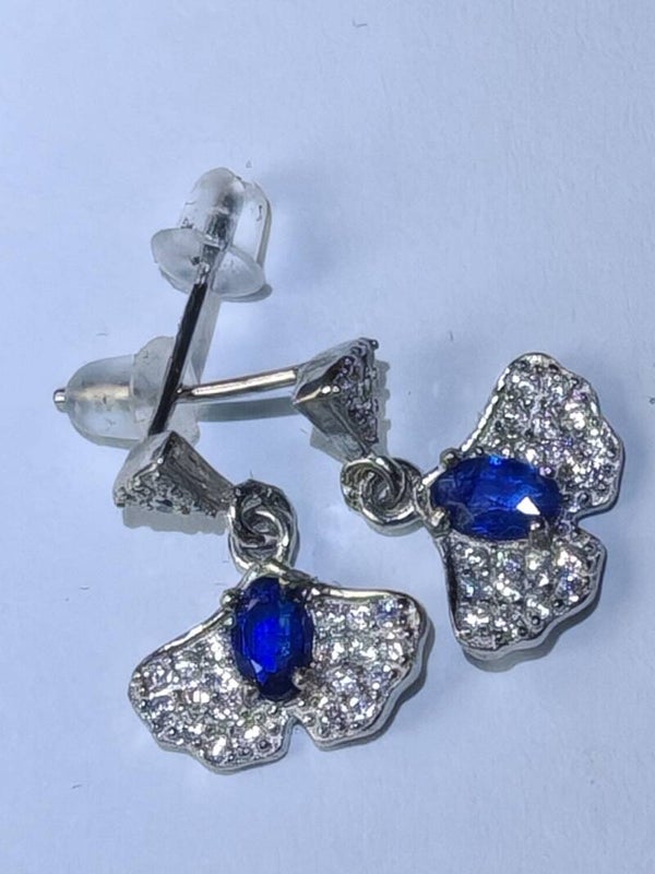 B37 Sapphire earrings S925