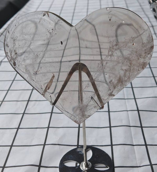 Smokey Quartz Heart with stand