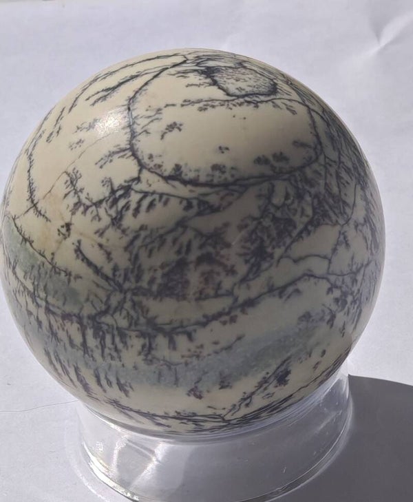 Dendritic Green Opal Sphere A
