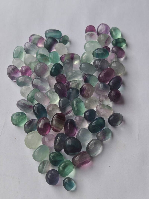 Fluorite tumbles small