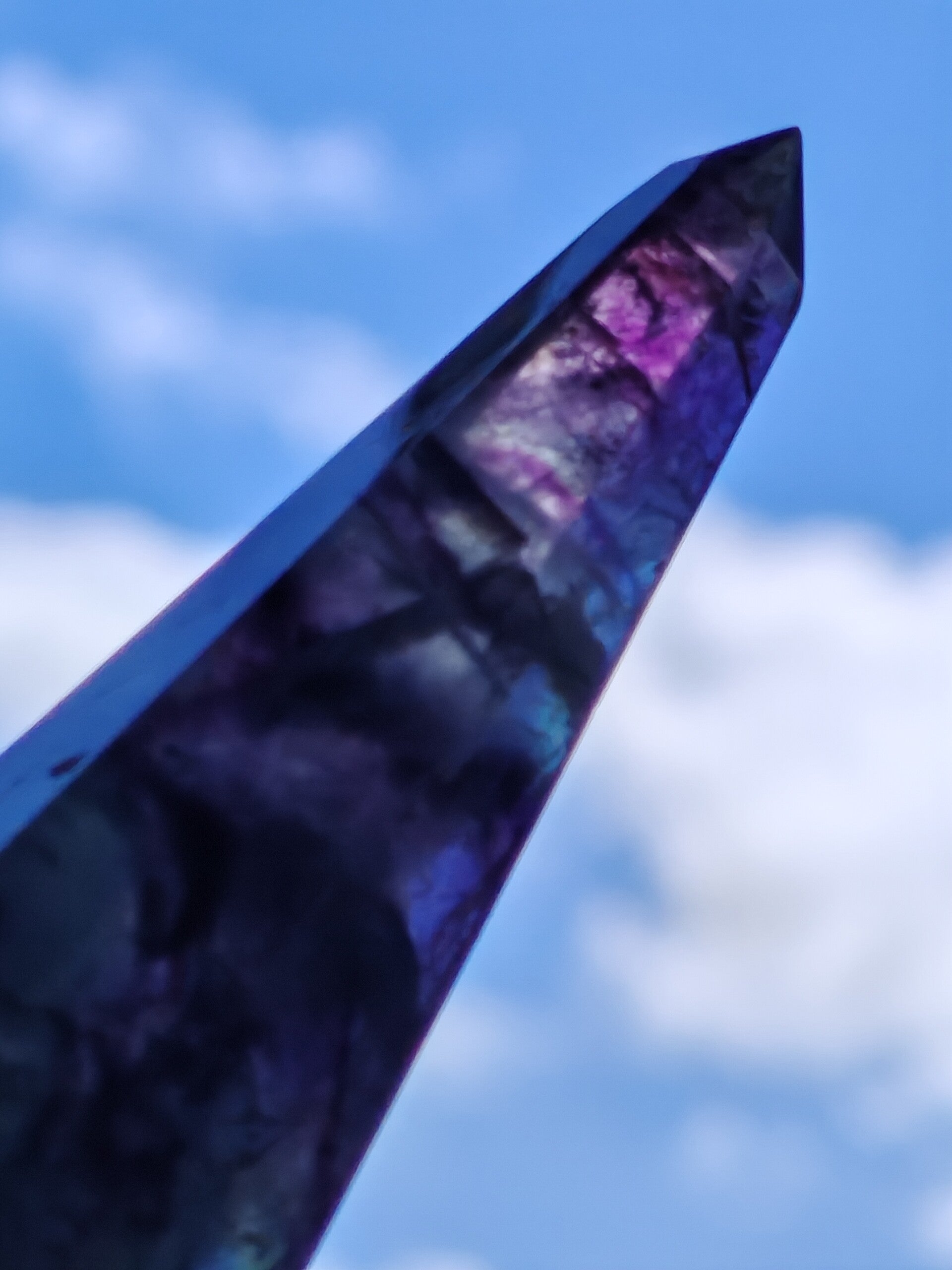 Fluorite obelisk Pillar