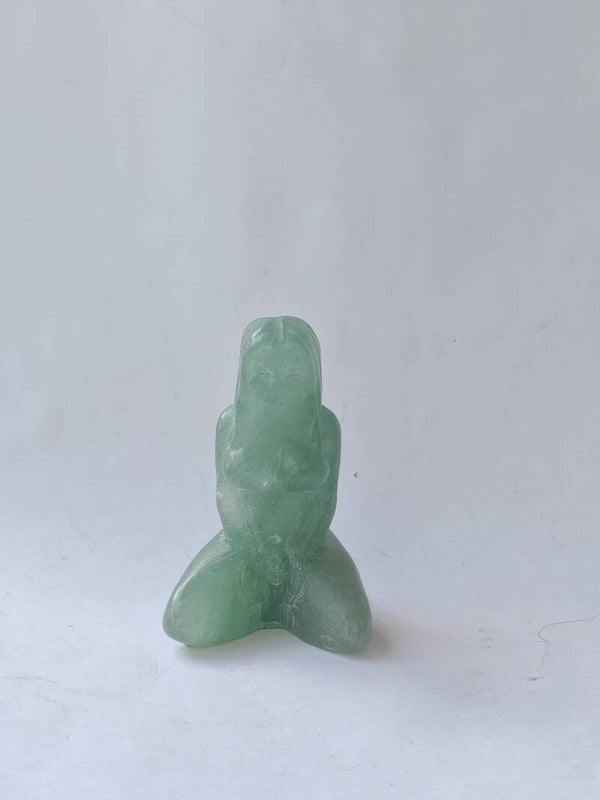 Green Fluorite kneeling woman
