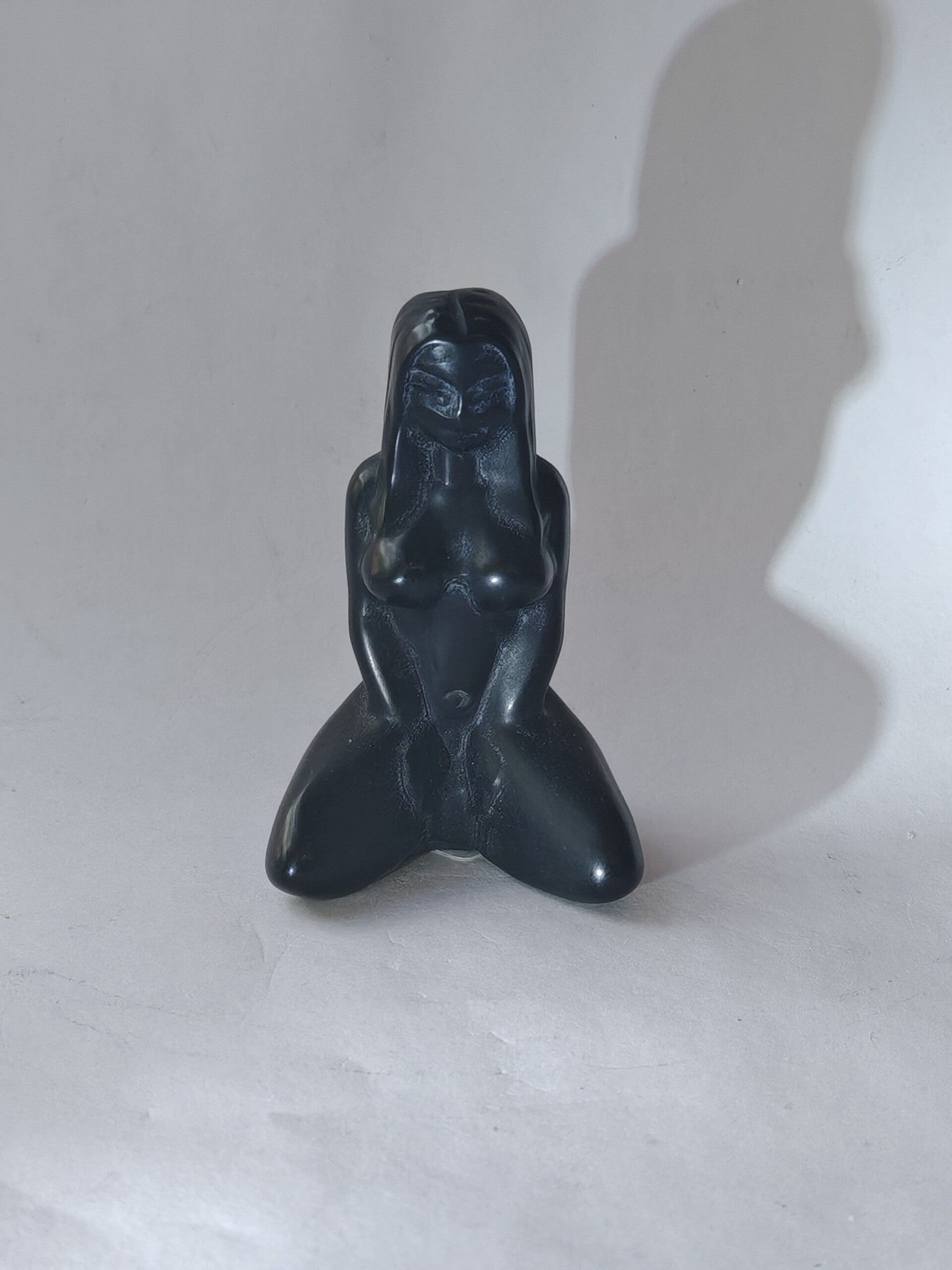 Black Obsidian kneeling woman