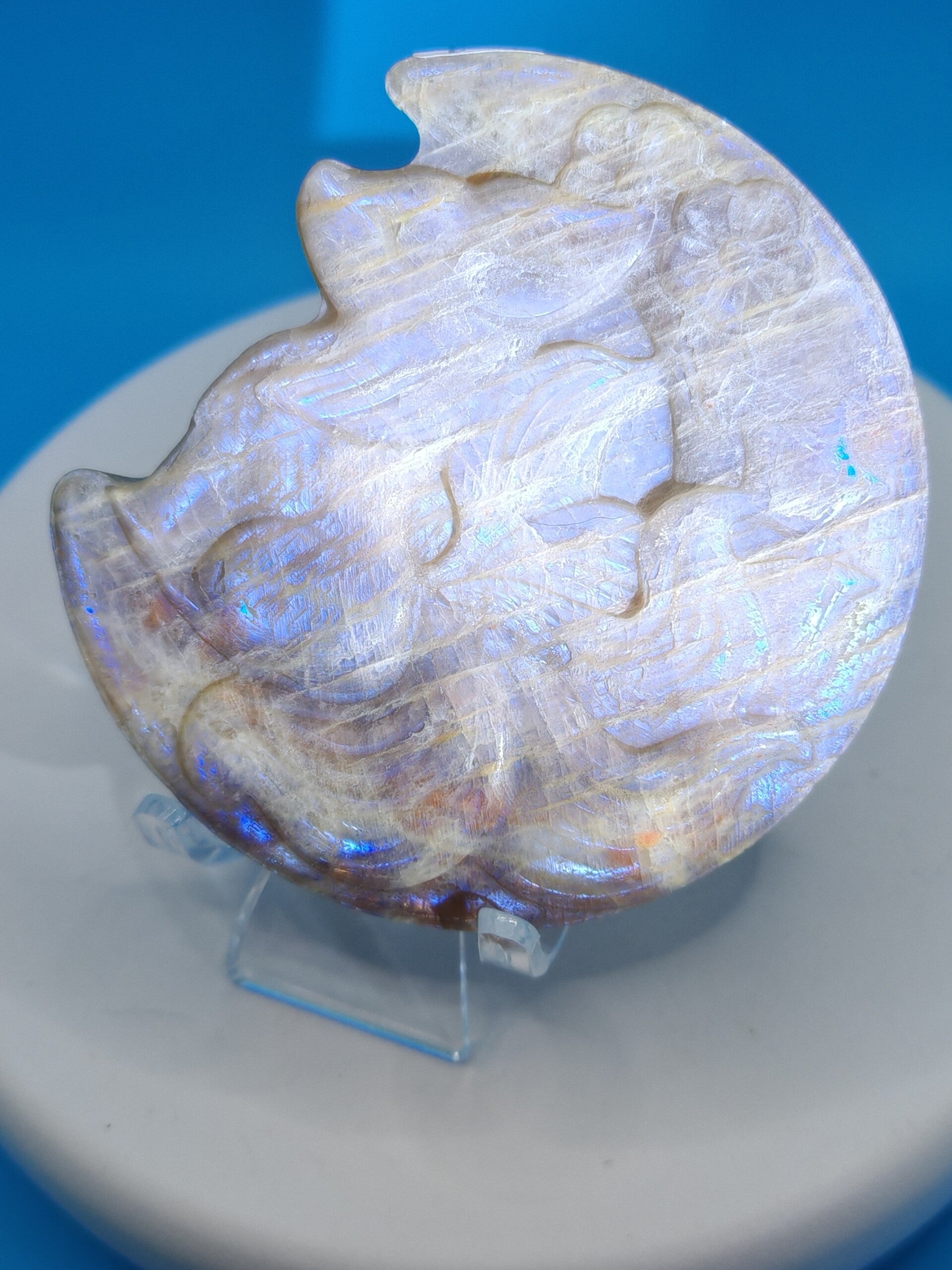 Moonstone moon with 5 tail fox 2