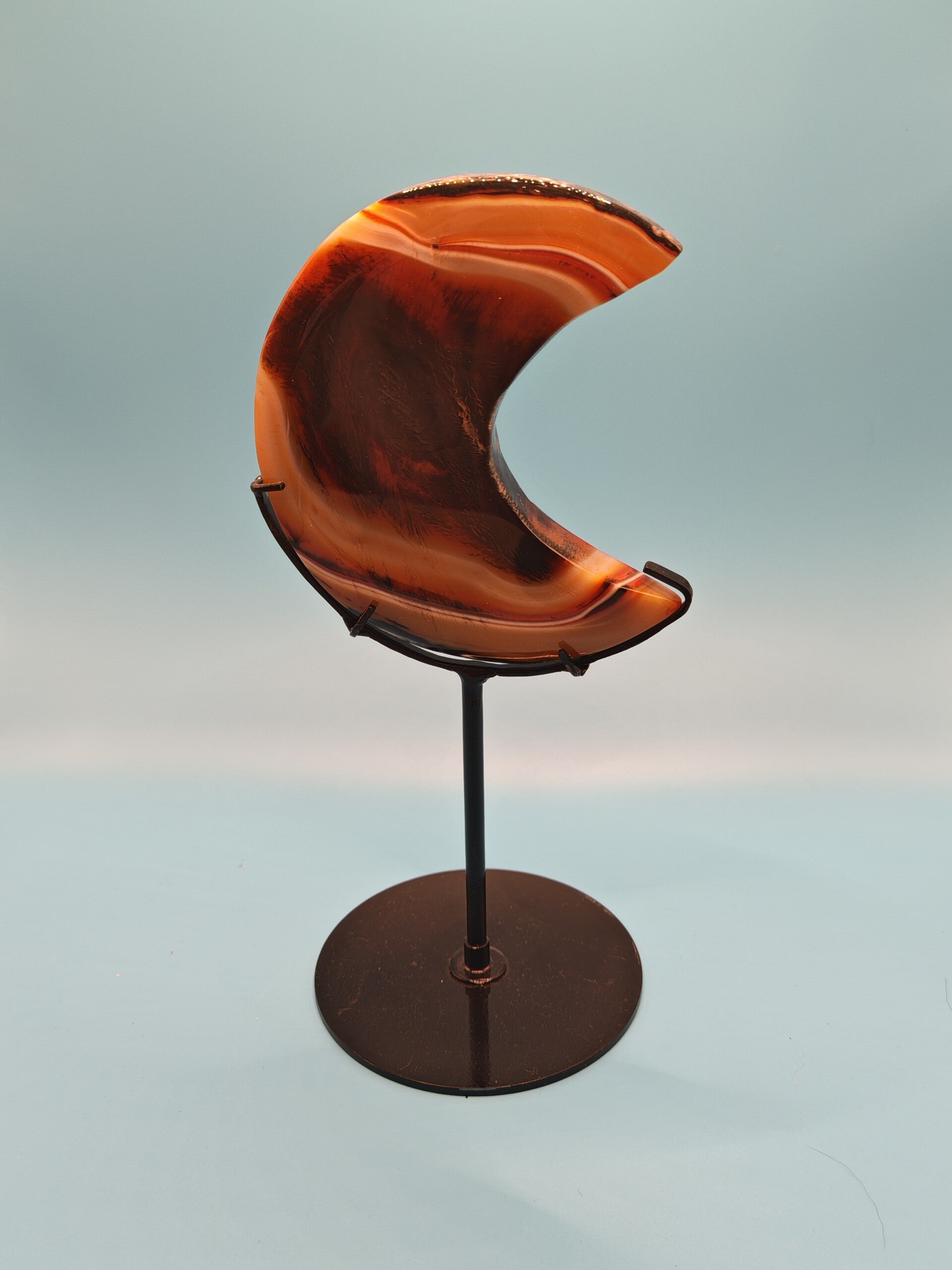 Sardonyx moon with custom made stand