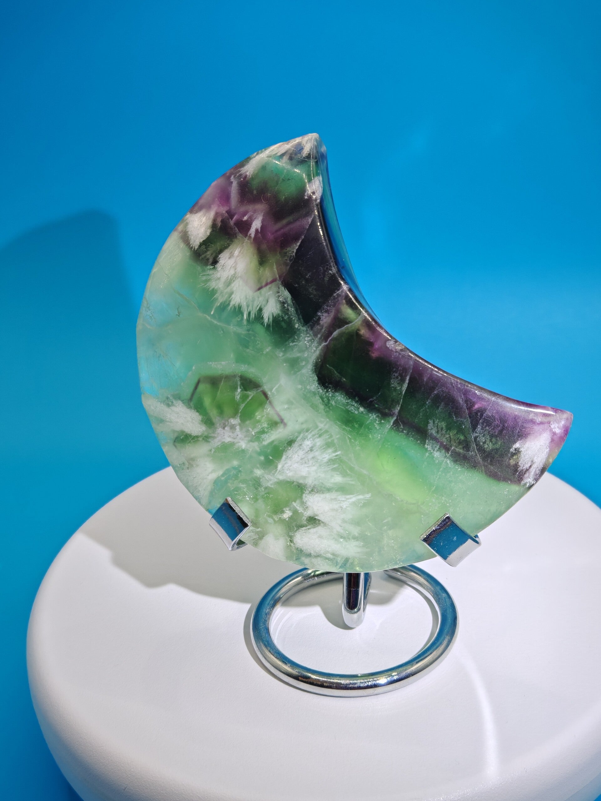 Feather Fluorite moon