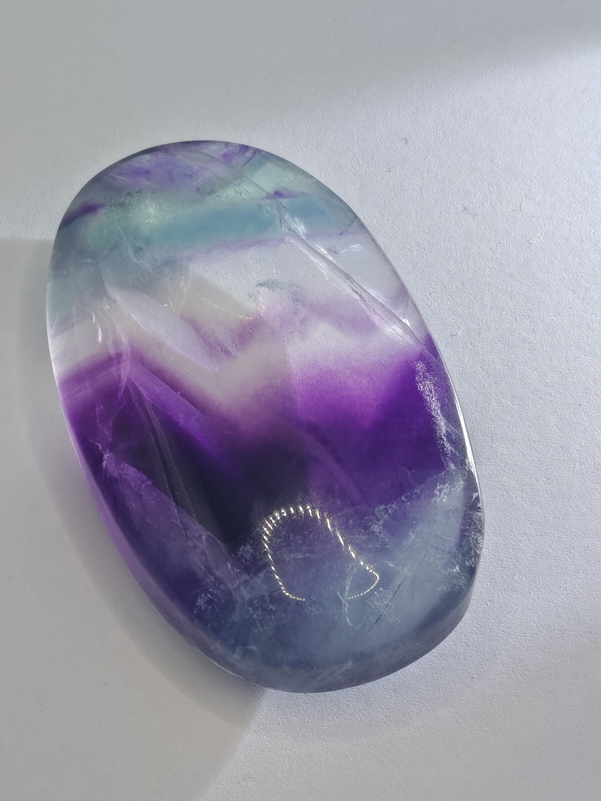 Fluorite Palm Stone 1