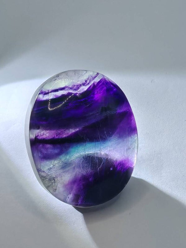 Fluorite Palm Stone 7
