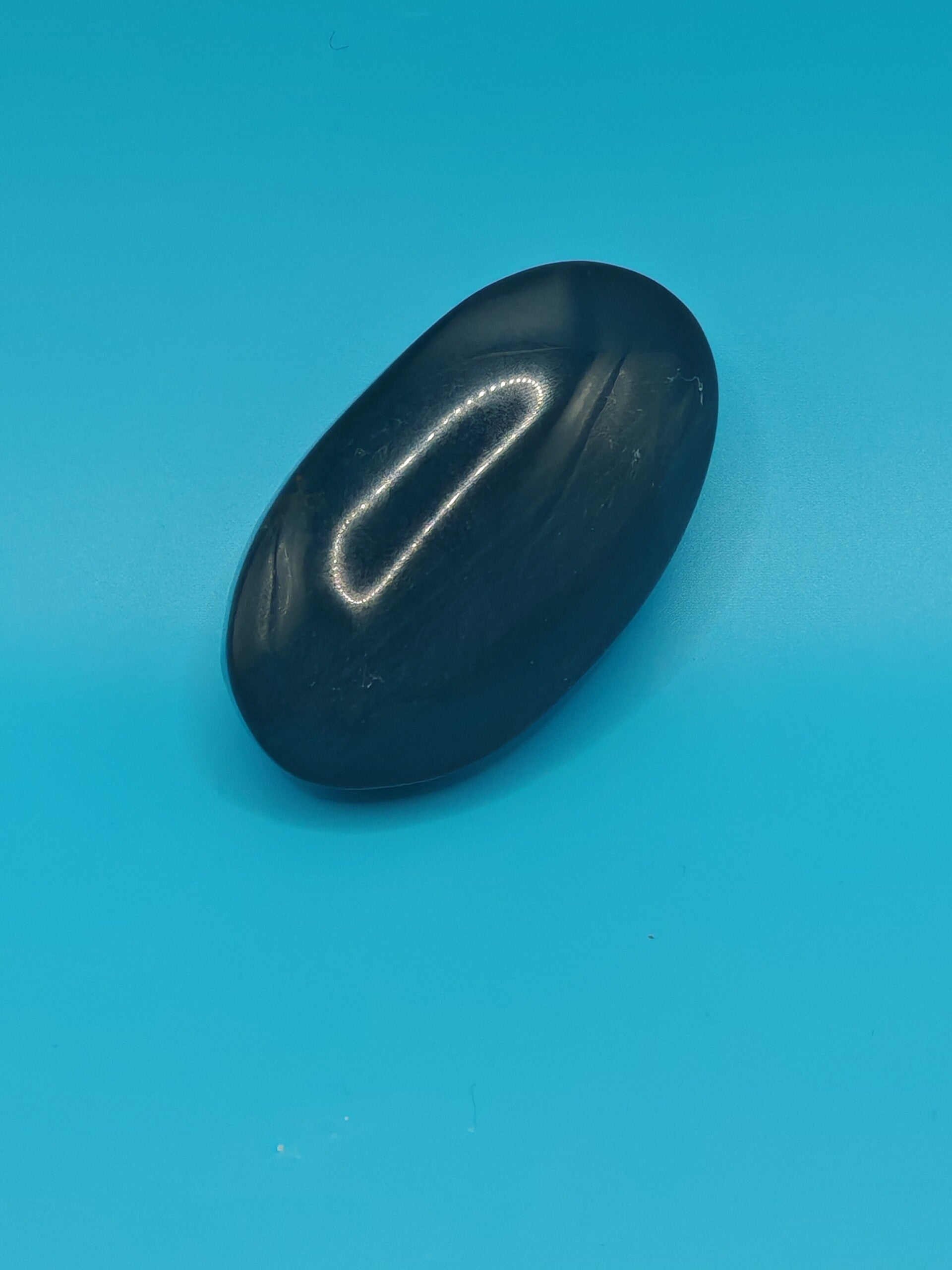 Blue Tigers eye Palm Stone 3