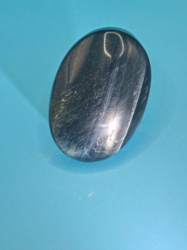 Blue Tigers eye Palm Stone 6