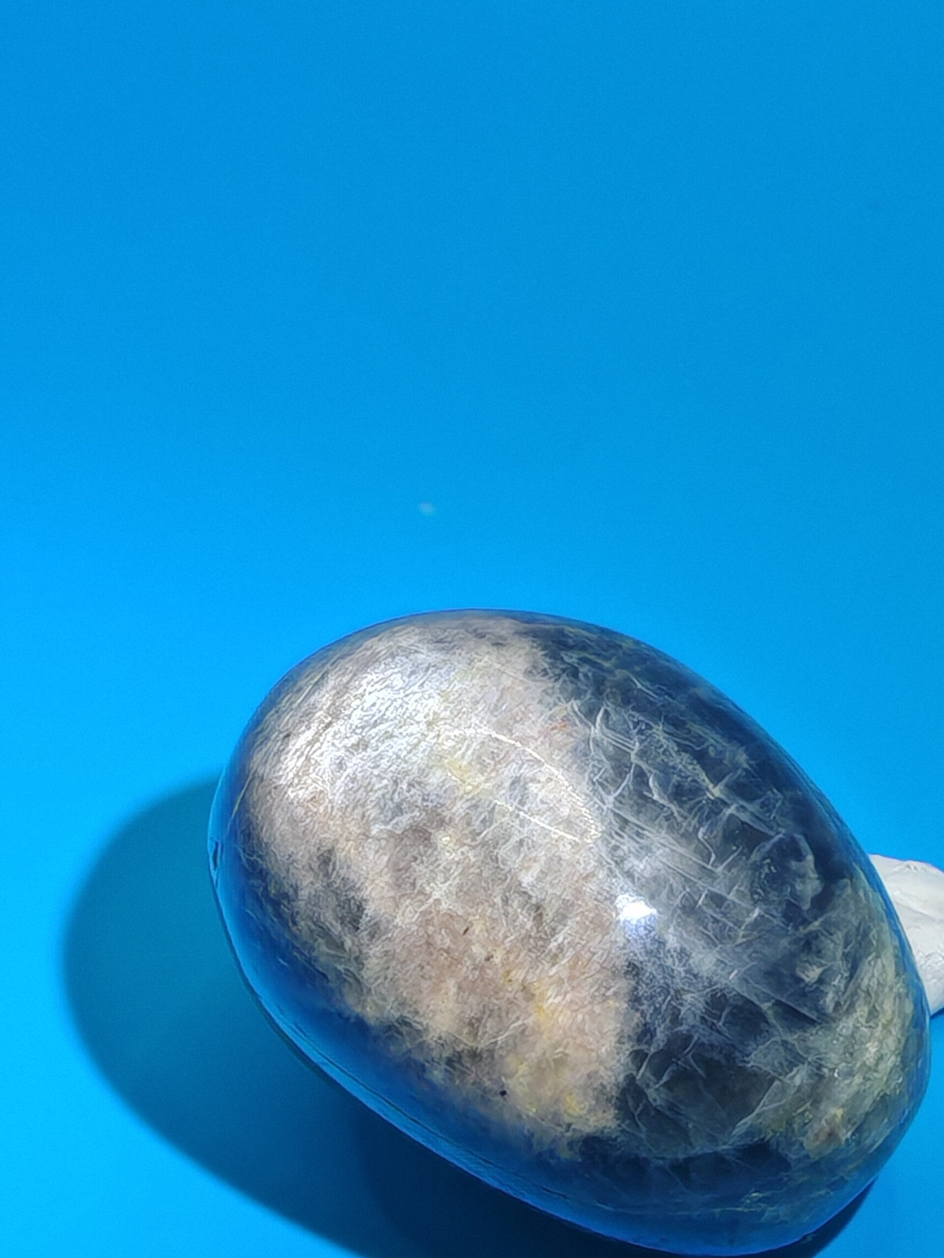 Black Moonstone Palm Stone 1