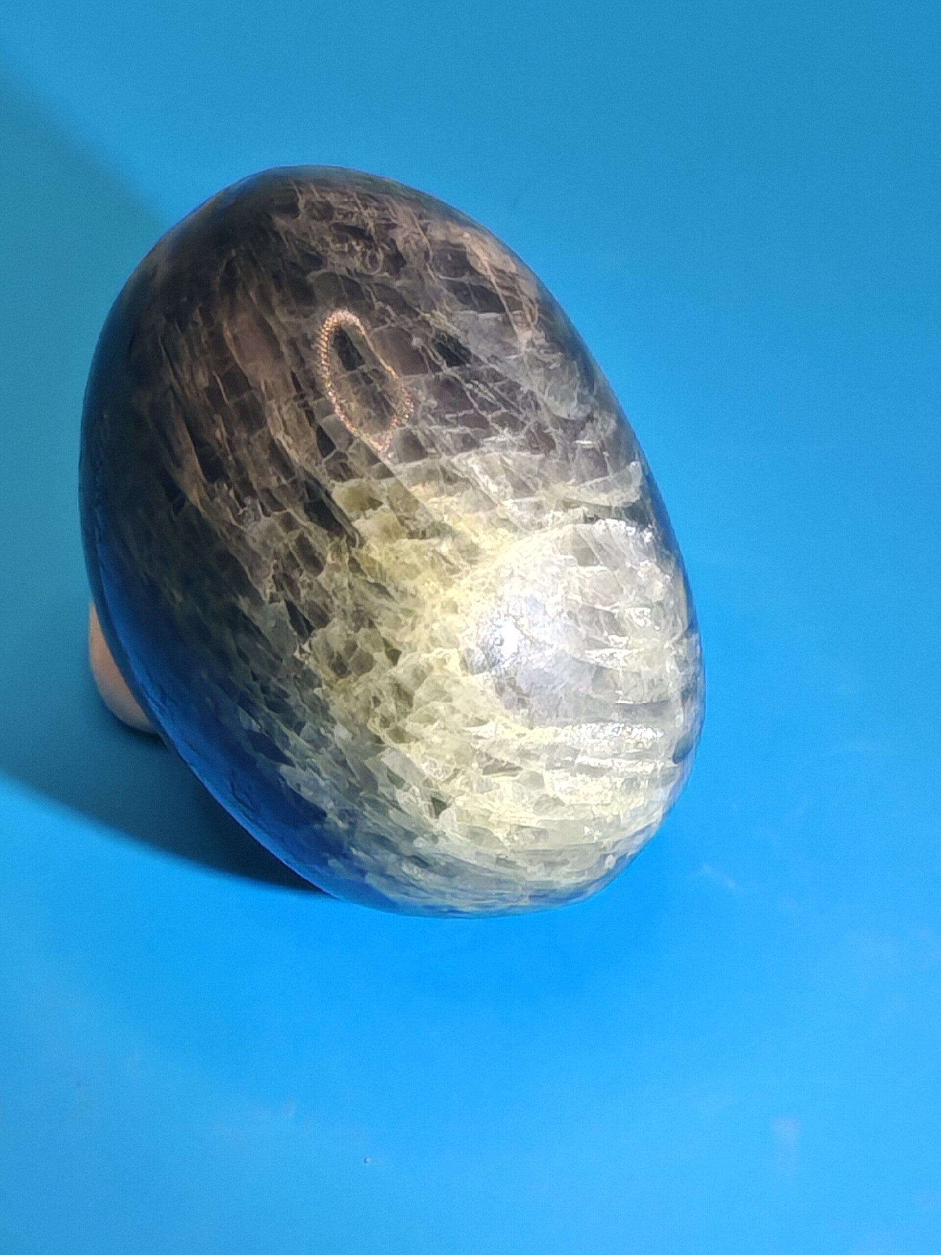 Black Moonstone Palm Stone 2