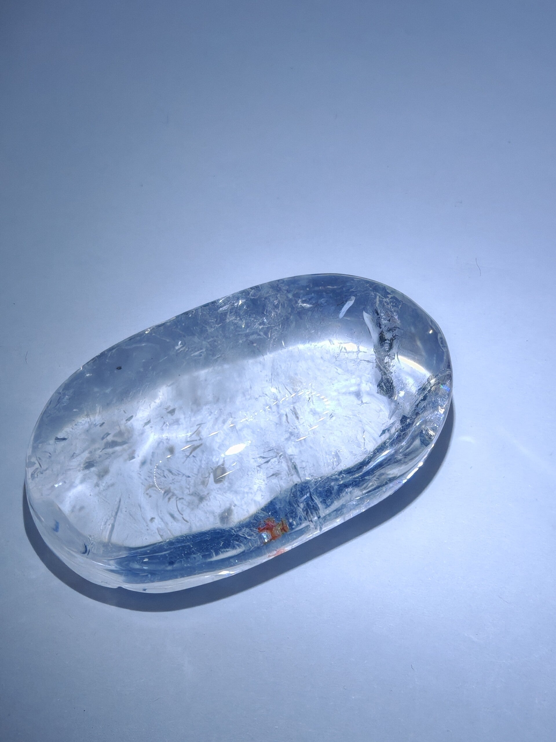 Clear Quartz Palm Stone 1