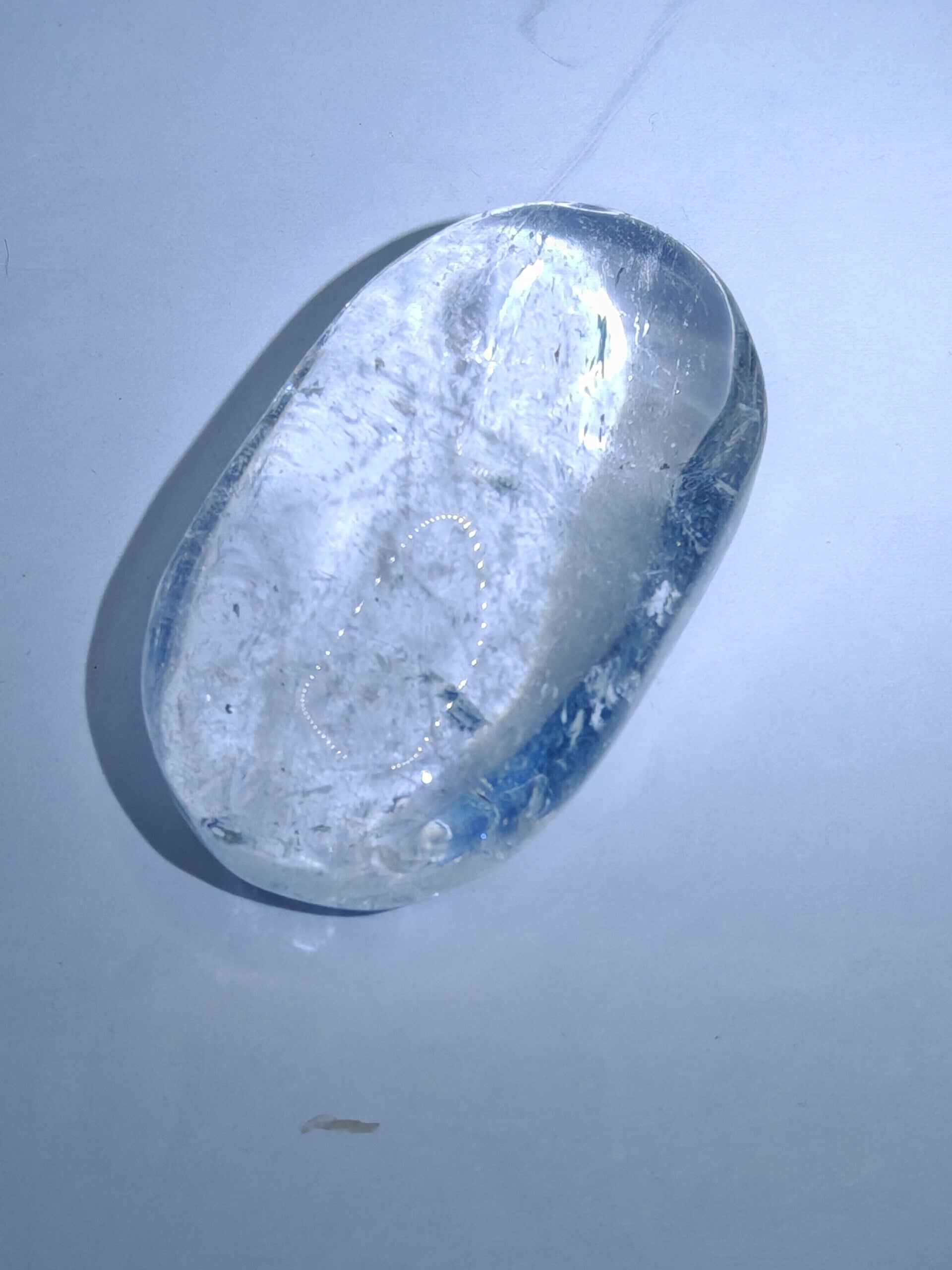Clear Quartz Palm Stone 2