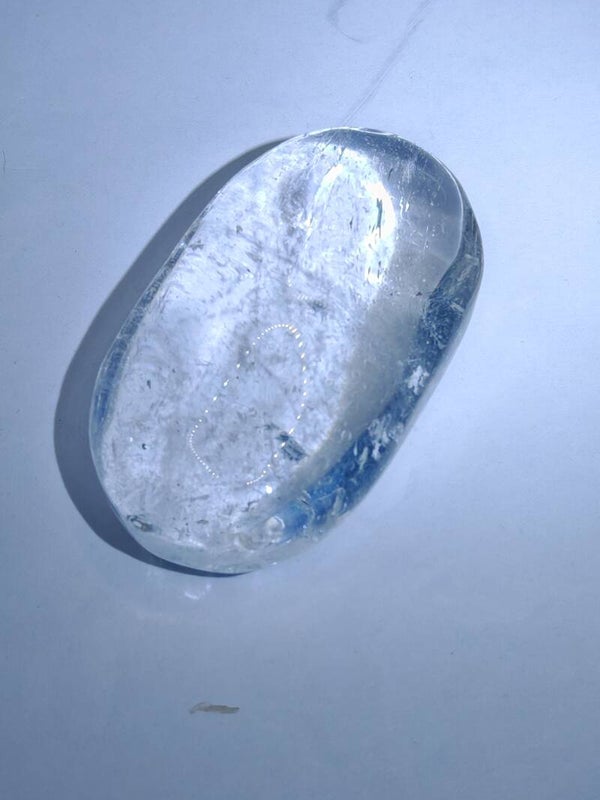 Clear Quartz Palm Stone 2