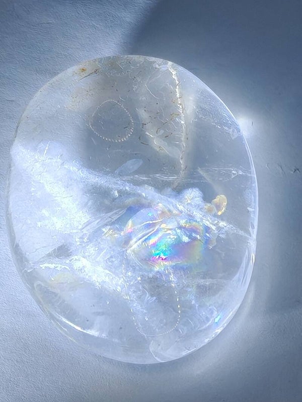 Clear Quartz Palm Stone 4