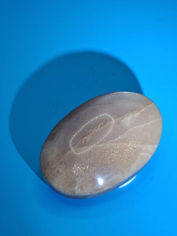 Moonstone and Sunstone Palm Stone 2