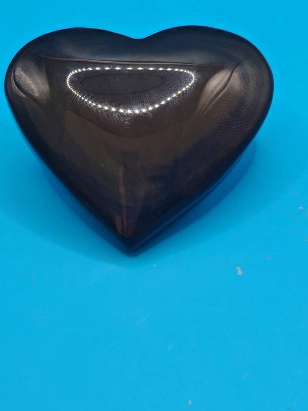 Rainbow Obsidian Heart 1