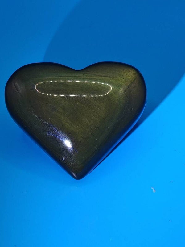Rainbow Obsidian Heart 3