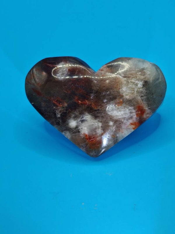 Sunstone and Moonstone Heart