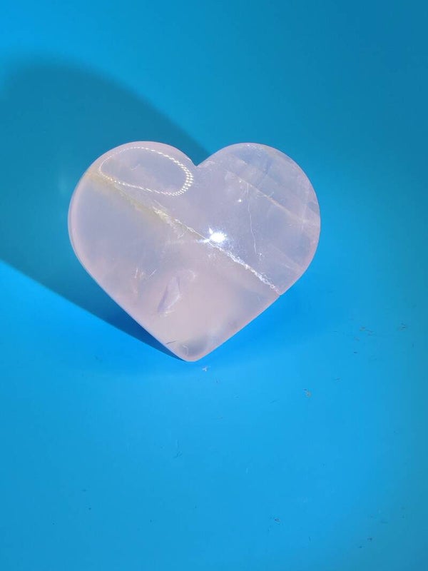 Rose Quartz Heart 1