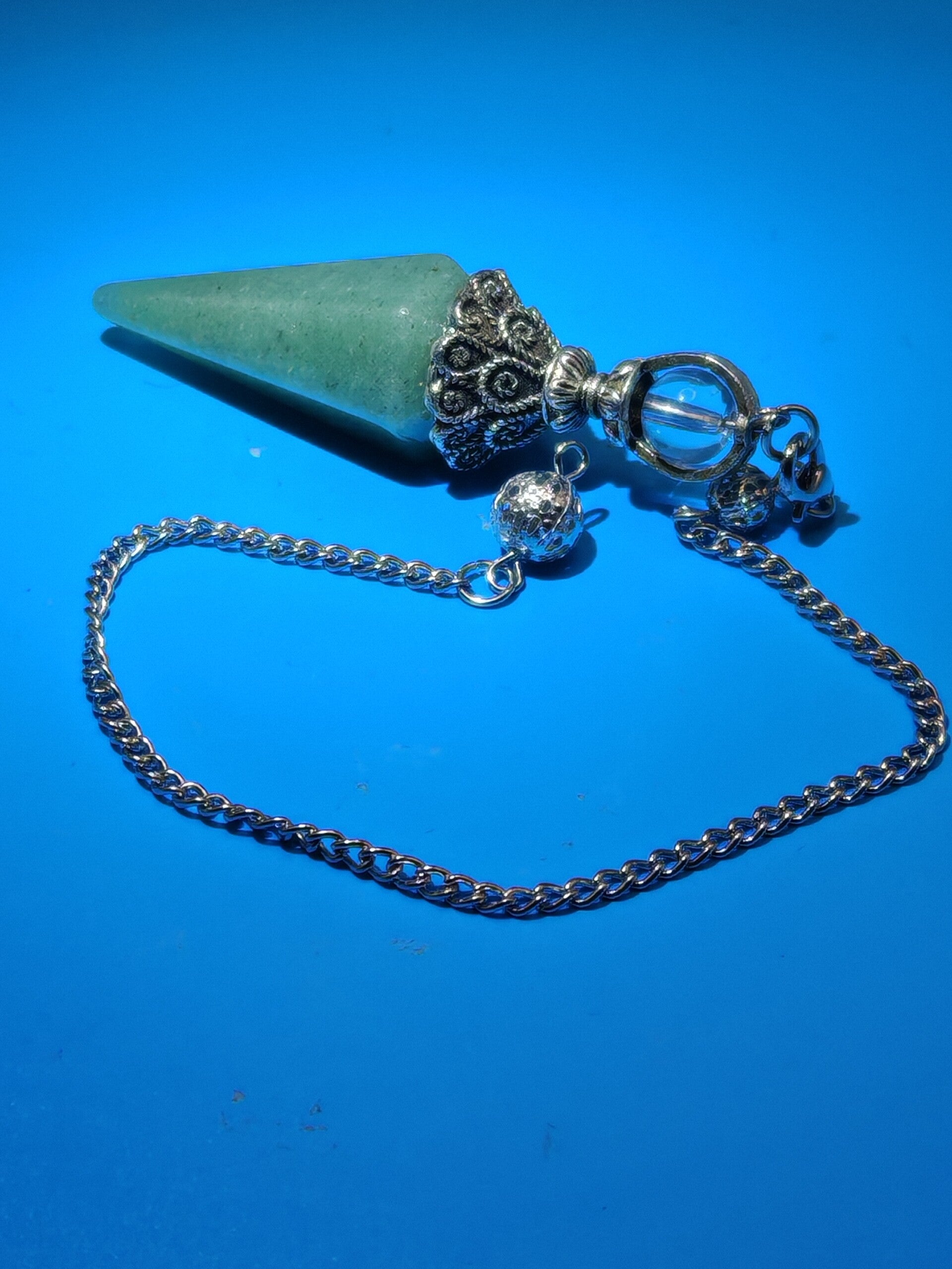Green Aventurine Pendulum with chain 6