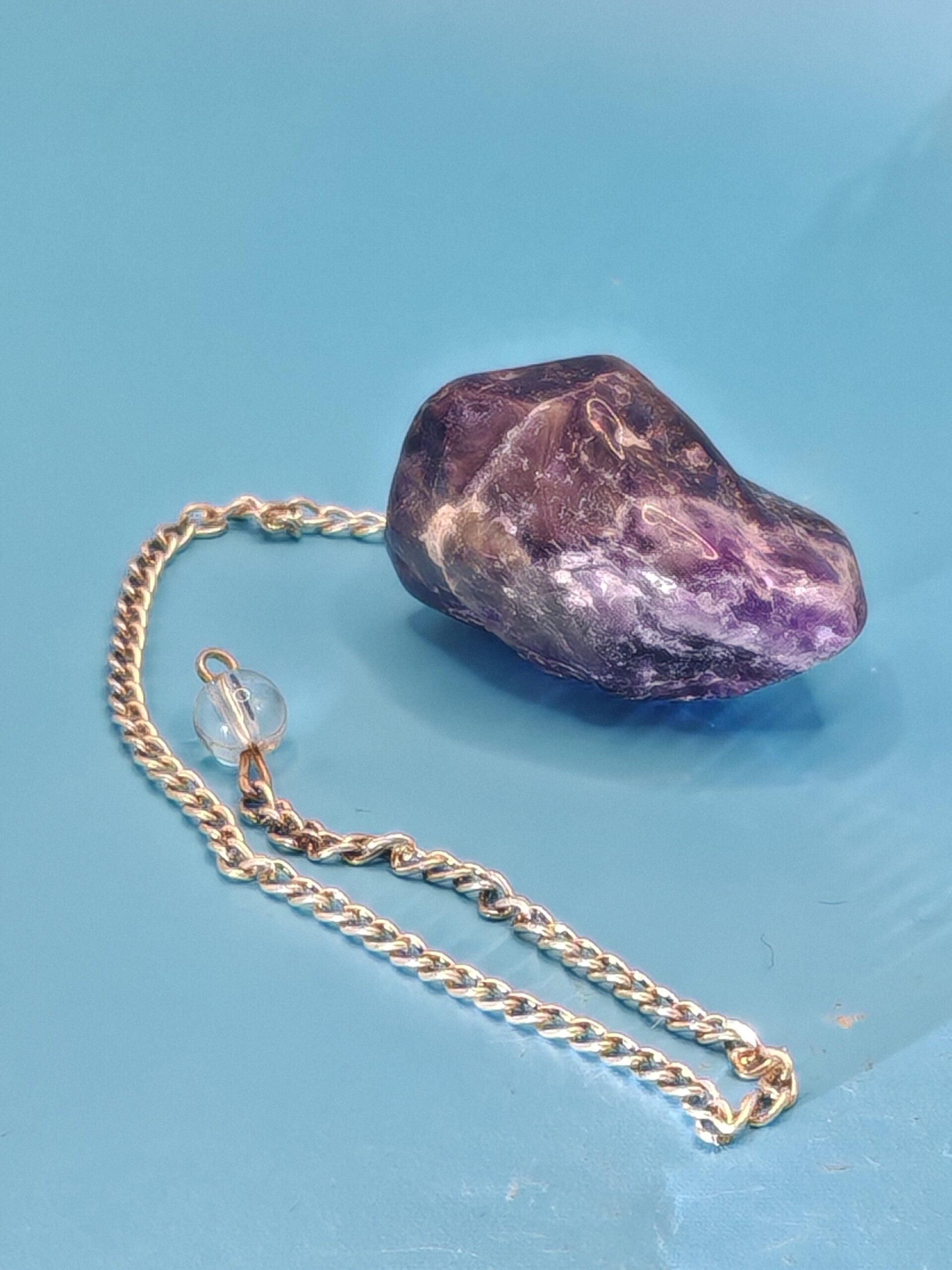 Amethyst Pendulum with chain 9