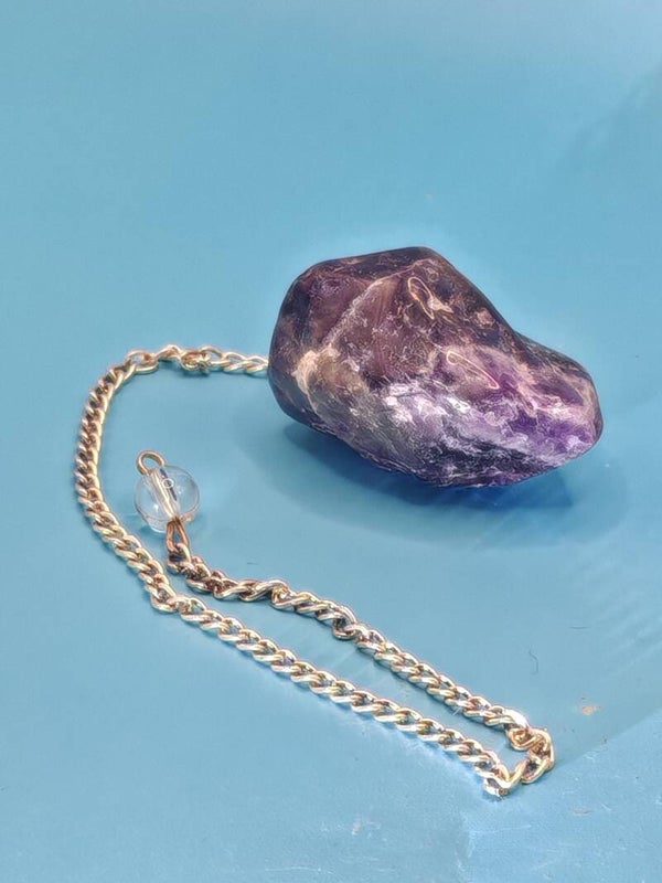 Amethyst Pendulum with chain 9