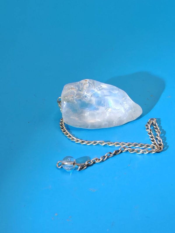 Clear Quartz Pendulum with chain 14