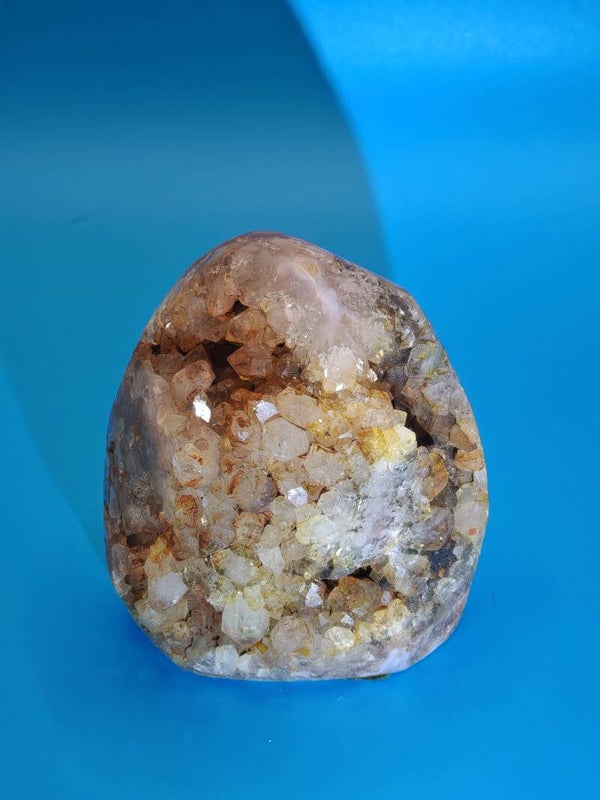 Pink Amethyst and Flower agate Specimen