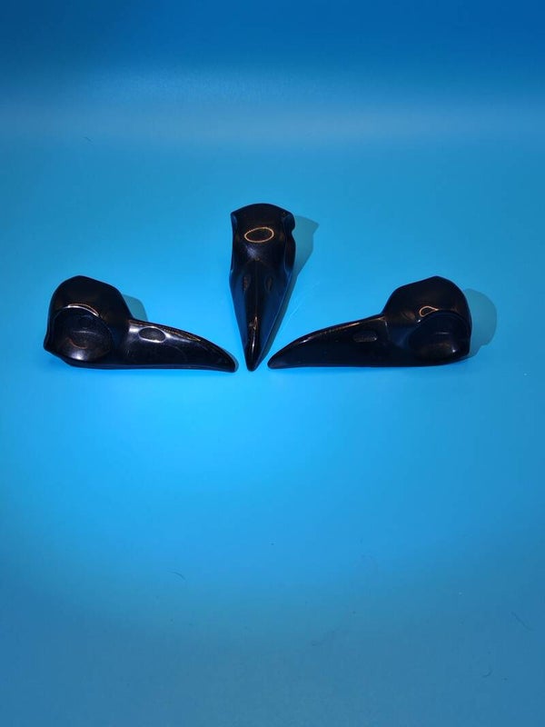Obsidian Raven Skull