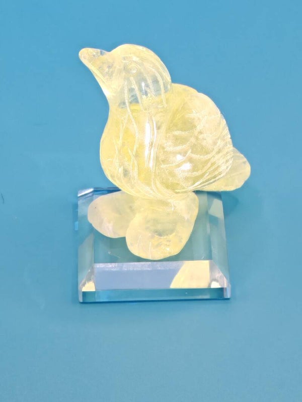 Citrine Bird carving