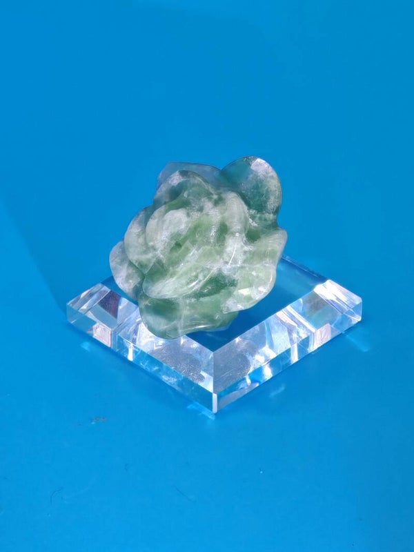Green Fluorite Flower