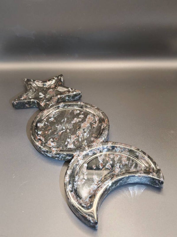 Pietersite moon and star tray