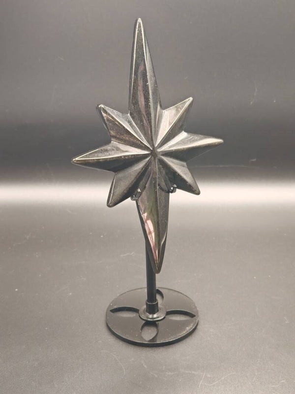 Gold Obsidian North Star with Custom Stand