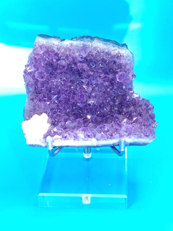 Amethyst Cluster with Calcite