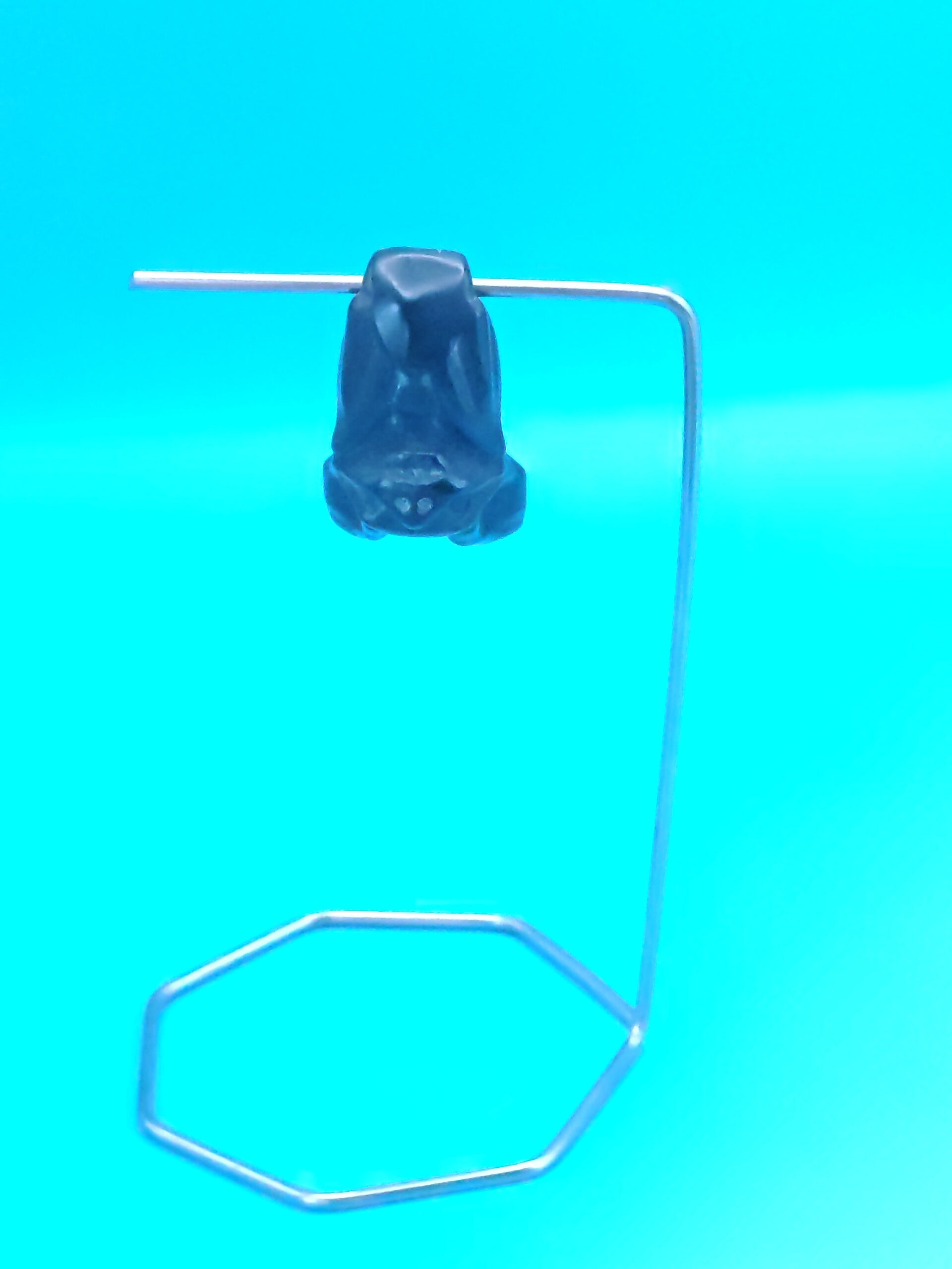 Black obsidian Bat with Stand