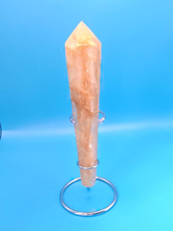 Golden Healer Crystal Wand with Stand
