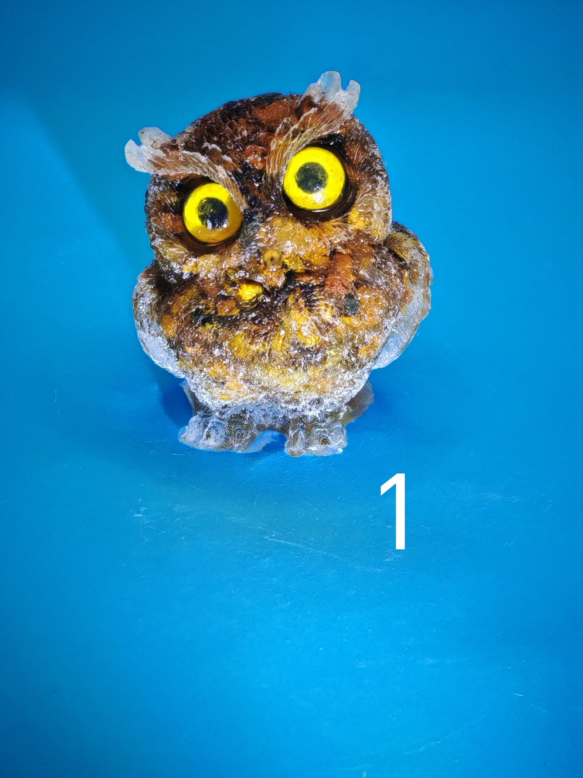 Crystal Resin Owl