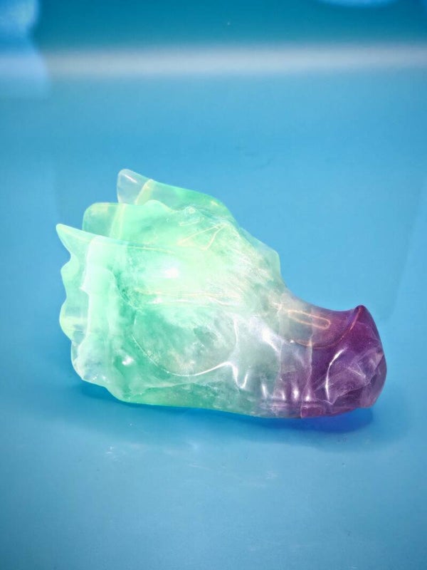 Fluorite Dragon Head