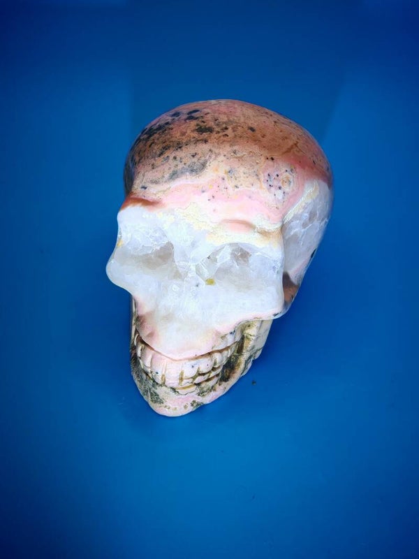 Peruvian Rhodonite Skull