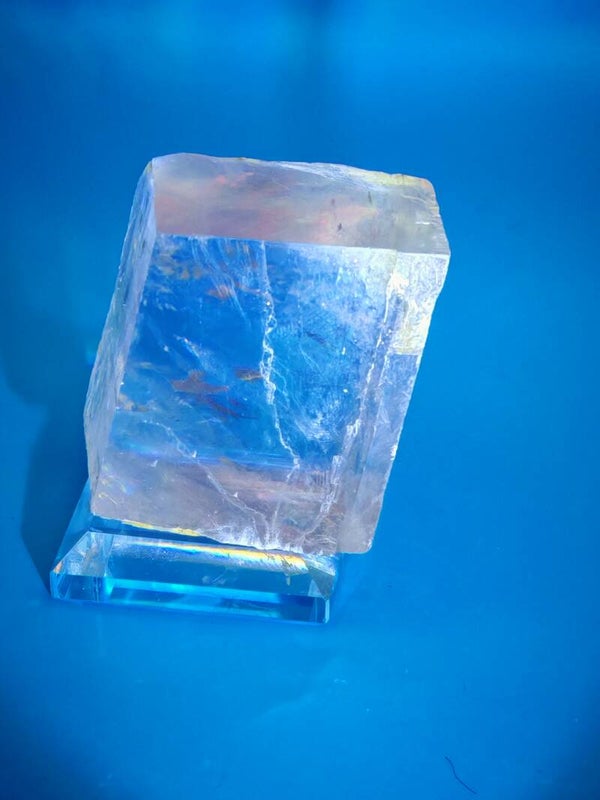 Purple Optical Calcite cube