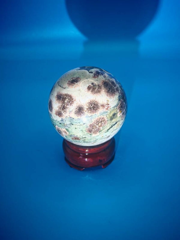Flower Agate Sphere