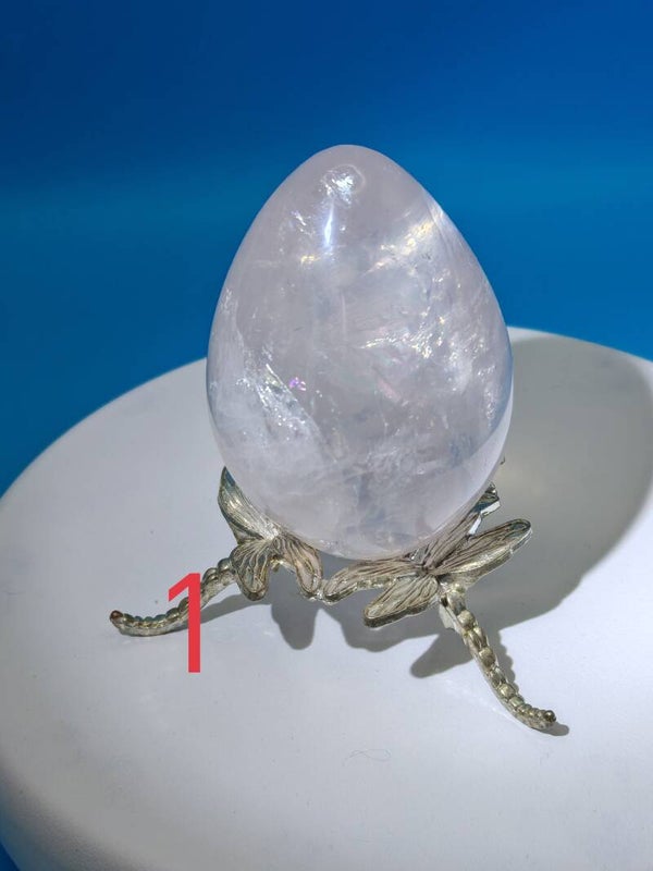 Rose Quartz Egg with Starline