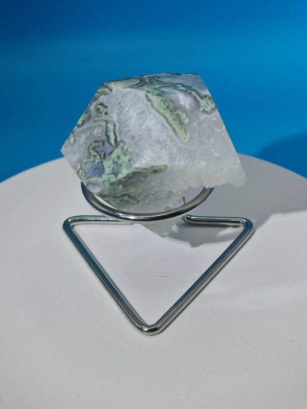 Druzy Moss Agate Diamond