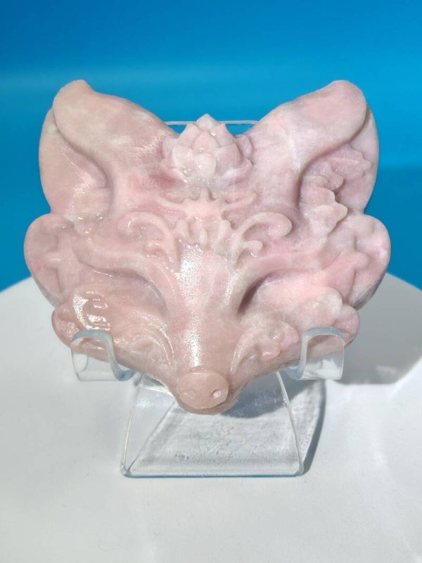 Pink Opal Fox Head